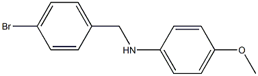 N-[(4-bromophenyl)methyl]-4-methoxyaniline Struktur