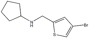 N-[(4-bromothiophen-2-yl)methyl]cyclopentanamine Struktur