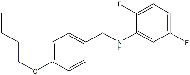 N-[(4-butoxyphenyl)methyl]-2,5-difluoroaniline Struktur