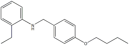 N-[(4-butoxyphenyl)methyl]-2-ethylaniline Struktur