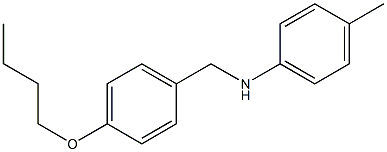 N-[(4-butoxyphenyl)methyl]-4-methylaniline Struktur