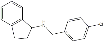 N-[(4-chlorophenyl)methyl]-2,3-dihydro-1H-inden-1-amine Struktur