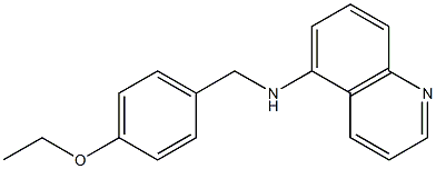 N-[(4-ethoxyphenyl)methyl]quinolin-5-amine Struktur