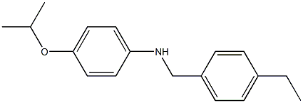 N-[(4-ethylphenyl)methyl]-4-(propan-2-yloxy)aniline Struktur