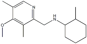 N-[(4-methoxy-3,5-dimethylpyridin-2-yl)methyl]-2-methylcyclohexan-1-amine Struktur