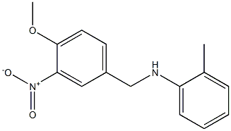 N-[(4-methoxy-3-nitrophenyl)methyl]-2-methylaniline Struktur