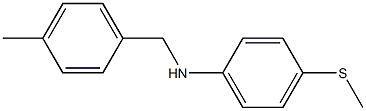 N-[(4-methylphenyl)methyl]-4-(methylsulfanyl)aniline Struktur