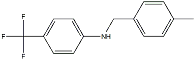 N-[(4-methylphenyl)methyl]-4-(trifluoromethyl)aniline Struktur