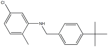 N-[(4-tert-butylphenyl)methyl]-5-chloro-2-methylaniline Struktur