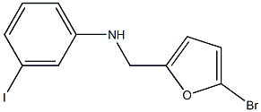 N-[(5-bromofuran-2-yl)methyl]-3-iodoaniline Struktur