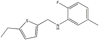 N-[(5-ethylthiophen-2-yl)methyl]-2-fluoro-5-methylaniline Struktur