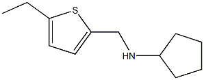 N-[(5-ethylthiophen-2-yl)methyl]cyclopentanamine Struktur