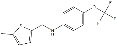 N-[(5-methylthiophen-2-yl)methyl]-4-(trifluoromethoxy)aniline Struktur