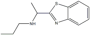 N-[1-(1,3-benzothiazol-2-yl)ethyl]-N-propylamine Struktur