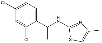 N-[1-(2,4-dichlorophenyl)ethyl]-4-methyl-1,3-thiazol-2-amine Struktur