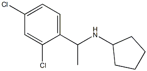 N-[1-(2,4-dichlorophenyl)ethyl]cyclopentanamine Struktur