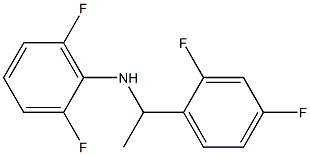 N-[1-(2,4-difluorophenyl)ethyl]-2,6-difluoroaniline Struktur