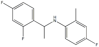 N-[1-(2,4-difluorophenyl)ethyl]-4-fluoro-2-methylaniline Struktur