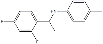 N-[1-(2,4-difluorophenyl)ethyl]-4-methylaniline Struktur