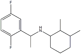 N-[1-(2,5-difluorophenyl)ethyl]-2,3-dimethylcyclohexan-1-amine Struktur