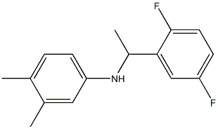 N-[1-(2,5-difluorophenyl)ethyl]-3,4-dimethylaniline Struktur