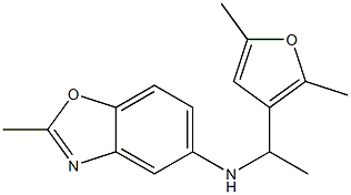 N-[1-(2,5-dimethylfuran-3-yl)ethyl]-2-methyl-1,3-benzoxazol-5-amine Struktur