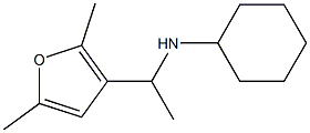 N-[1-(2,5-dimethylfuran-3-yl)ethyl]cyclohexanamine Struktur