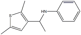 N-[1-(2,5-dimethylthiophen-3-yl)ethyl]aniline Struktur