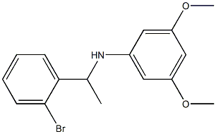 N-[1-(2-bromophenyl)ethyl]-3,5-dimethoxyaniline Struktur