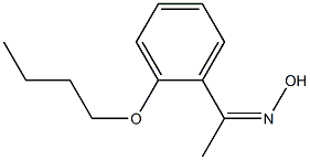 N-[1-(2-butoxyphenyl)ethylidene]hydroxylamine Struktur