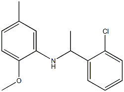 N-[1-(2-chlorophenyl)ethyl]-2-methoxy-5-methylaniline Struktur