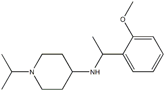 N-[1-(2-methoxyphenyl)ethyl]-1-(propan-2-yl)piperidin-4-amine Struktur