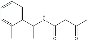 N-[1-(2-methylphenyl)ethyl]-3-oxobutanamide Struktur