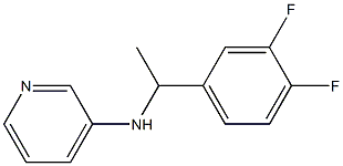 N-[1-(3,4-difluorophenyl)ethyl]pyridin-3-amine Struktur