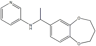 N-[1-(3,4-dihydro-2H-1,5-benzodioxepin-7-yl)ethyl]pyridin-3-amine Struktur