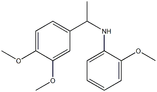 N-[1-(3,4-dimethoxyphenyl)ethyl]-2-methoxyaniline Struktur