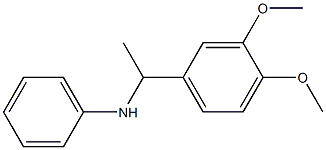 N-[1-(3,4-dimethoxyphenyl)ethyl]aniline Struktur