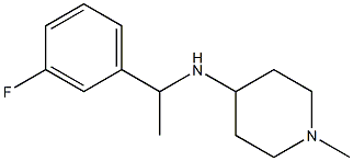 N-[1-(3-fluorophenyl)ethyl]-1-methylpiperidin-4-amine Struktur