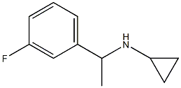 N-[1-(3-fluorophenyl)ethyl]cyclopropanamine Struktur