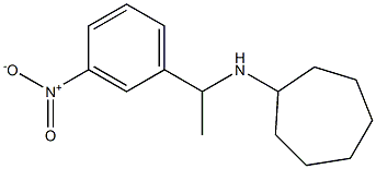 N-[1-(3-nitrophenyl)ethyl]cycloheptanamine Struktur