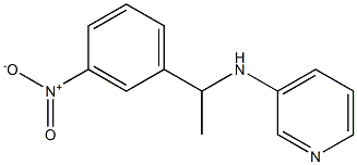 N-[1-(3-nitrophenyl)ethyl]pyridin-3-amine Struktur