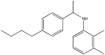 N-[1-(4-butylphenyl)ethyl]-2,3-dimethylaniline Struktur