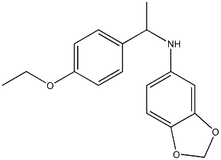 N-[1-(4-ethoxyphenyl)ethyl]-2H-1,3-benzodioxol-5-amine Struktur