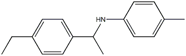 N-[1-(4-ethylphenyl)ethyl]-4-methylaniline Struktur