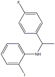 N-[1-(4-fluorophenyl)ethyl]-2-iodoaniline Struktur