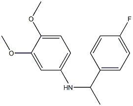 N-[1-(4-fluorophenyl)ethyl]-3,4-dimethoxyaniline Struktur