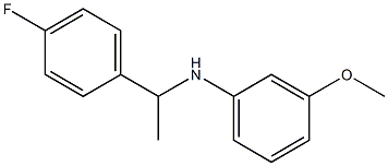 N-[1-(4-fluorophenyl)ethyl]-3-methoxyaniline Struktur