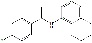 N-[1-(4-fluorophenyl)ethyl]-5,6,7,8-tetrahydronaphthalen-1-amine Struktur