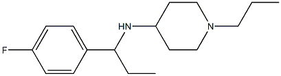 N-[1-(4-fluorophenyl)propyl]-1-propylpiperidin-4-amine Struktur