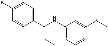 N-[1-(4-fluorophenyl)propyl]-3-(methylsulfanyl)aniline Struktur